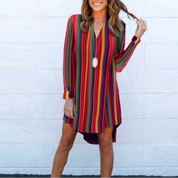 Tops - Beautiful Serape Print Tunic Dress - XL ❤️